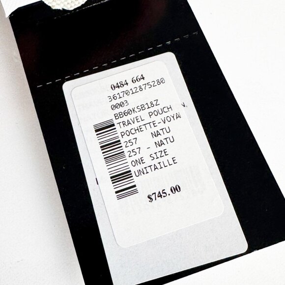 NWT GIVENCHY Travel Zip Top Pouch in Raffia with Wristlet - Picture 13 of 13